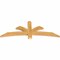 Ekena Millwork Davenport Rough Sawn Timber Gable Bracket, Western Red Cedar, 60"W x 22"H x 2"D x 4"F, 9/12 Pitch GBW060X22X0204DAV00RWR - alternate 2